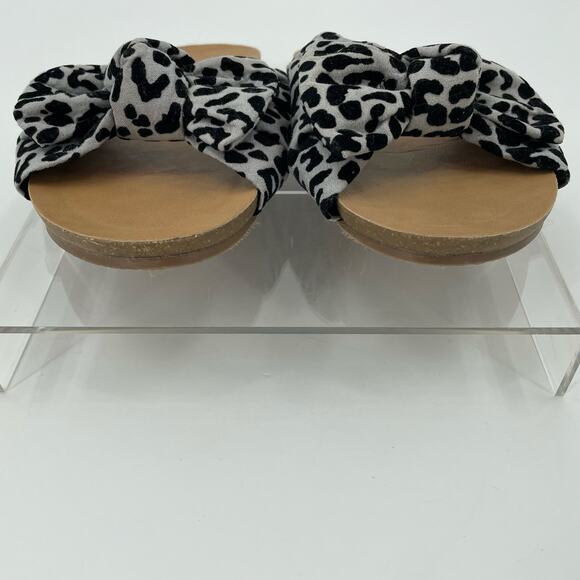 Blowfish Malibu Women's Slide Sandals Leopard Print Bow, Sz. 8 Preppy Comfort - Picture 5 of 11